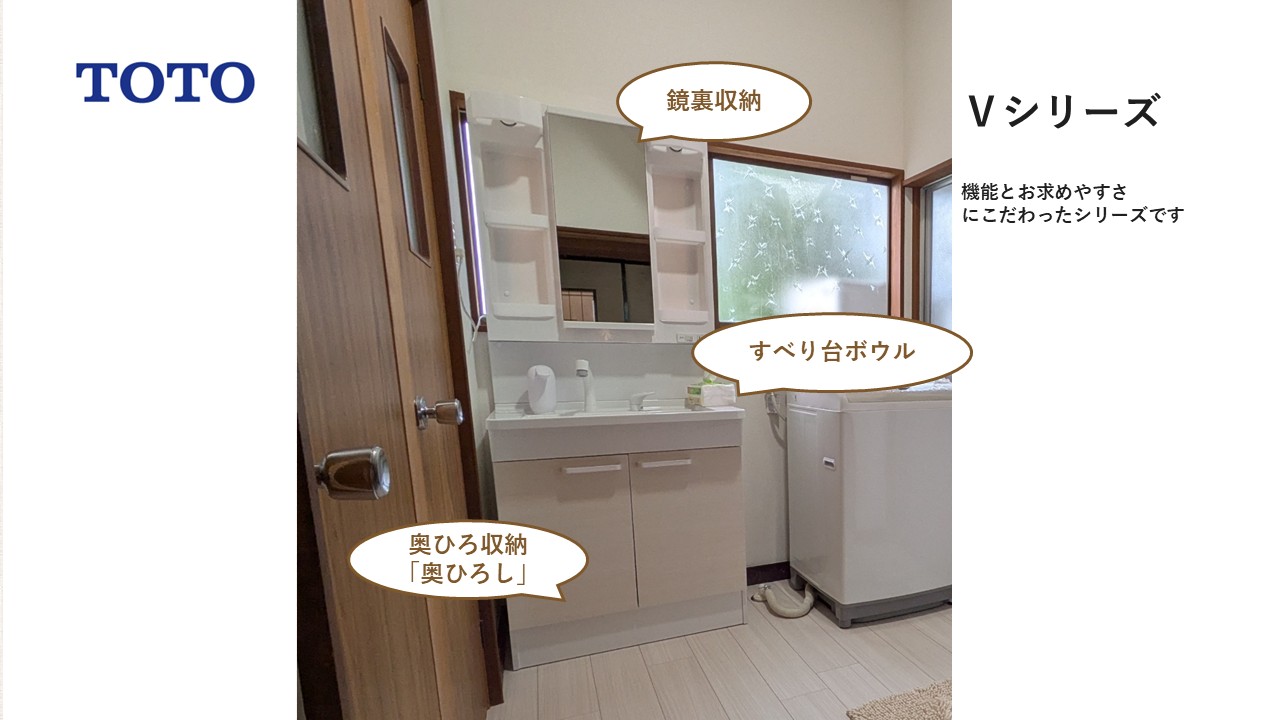 TOTO洗面台「Ｖシリーズ」