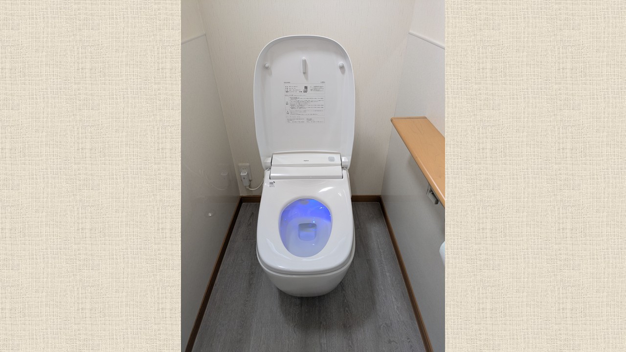 施工後：ブルーの光は「鉢内除菌」作動している様子です